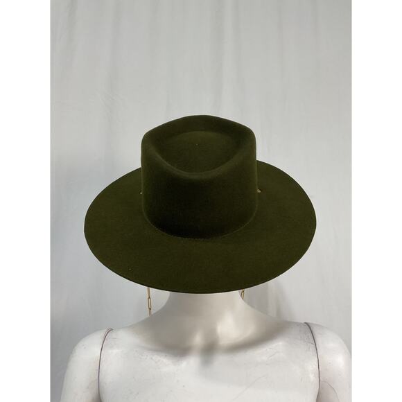 Van Palma 'Ulysse' Green Merino Wool Hat Size M - Picture 3 of 4